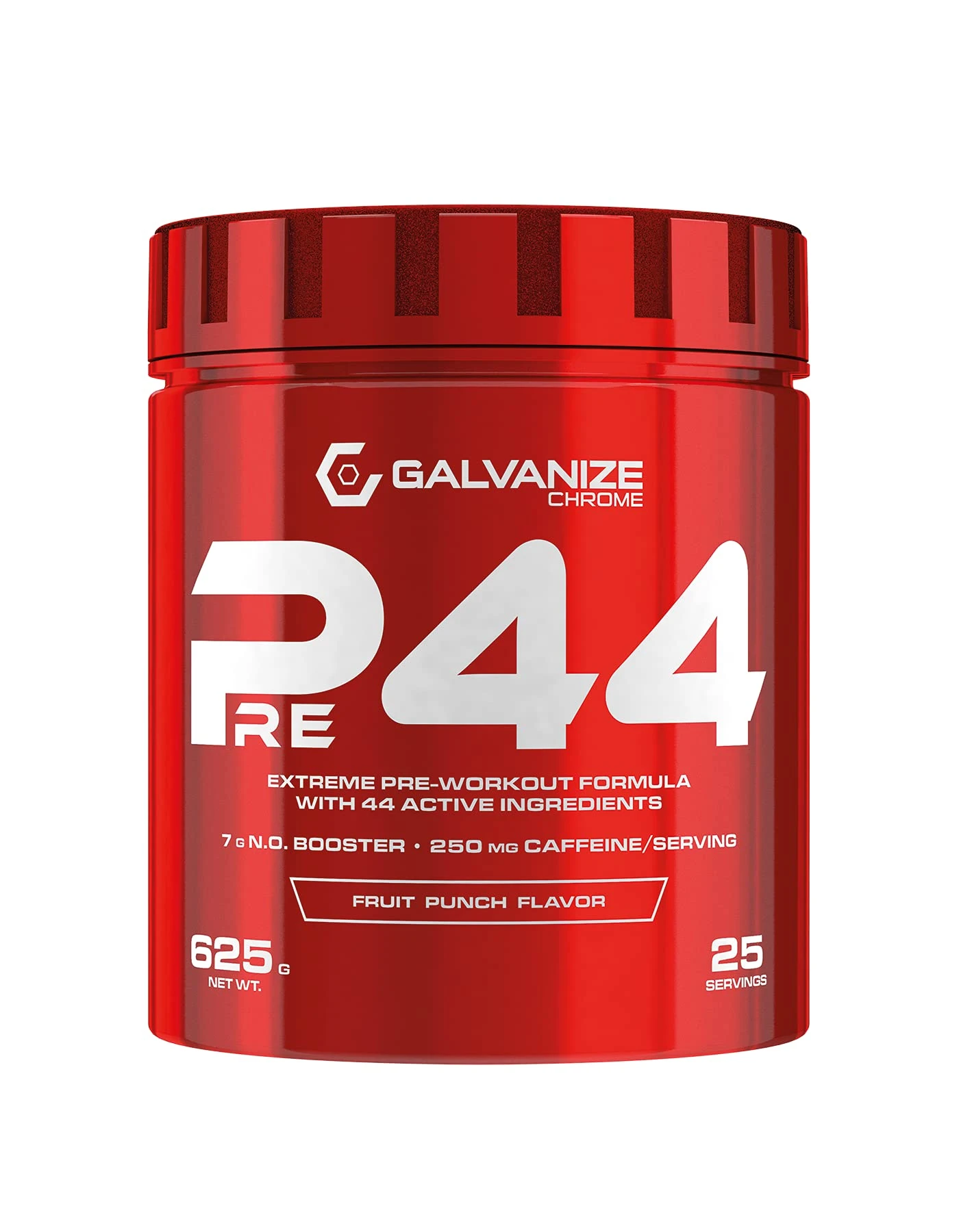 Galvanize Chrome P44 - Extreme Pre-Workout Formula - Fruit Punch Flavor - 625g