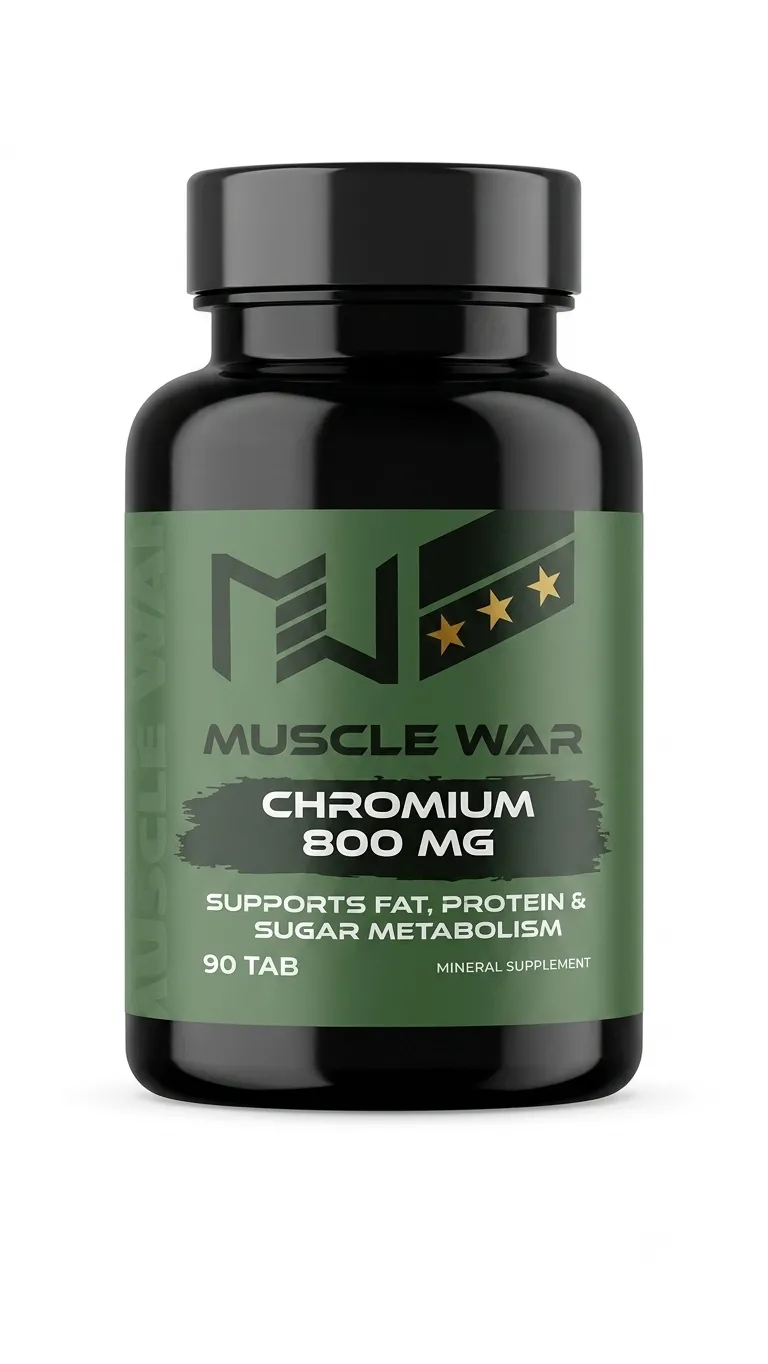 Muscle War - Chromium 800 MG - 90 Tablets