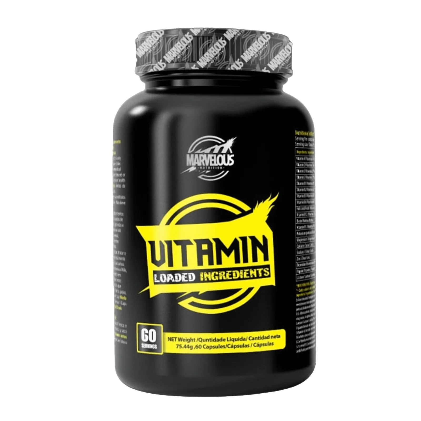 Marvelous Nutrition - Vitamin Loaded Ingredients - 60 Capsules