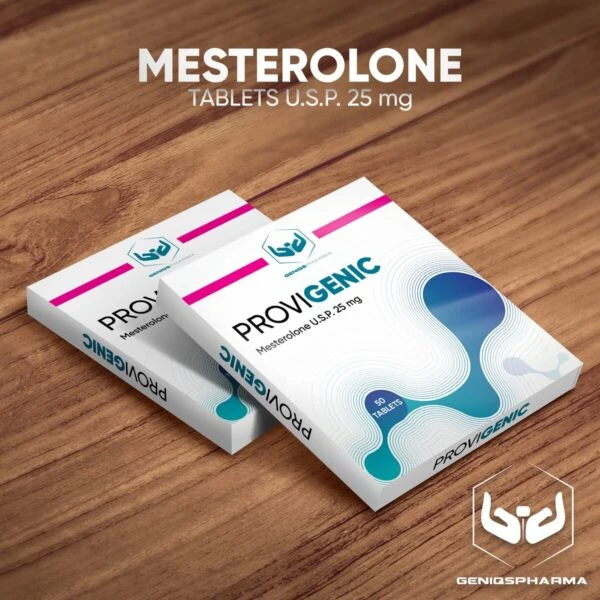 Geniqspharma - Provigenic (Mesterolone Tablets U.S.P.) - 25mg - 50 Tablets