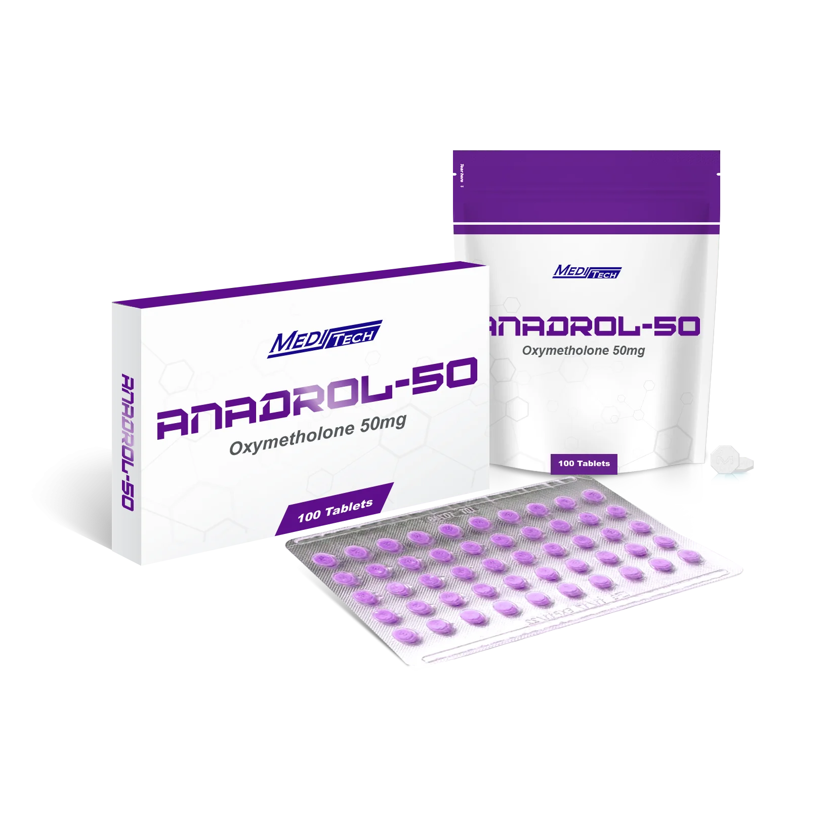 Meditech - Anadrol-50 (Oxymetholone) - 50mg - 100 Tablets