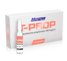Meditech - T-Prop (Testosterone Propionate) - 100mg/ml - 10 Ampoules x 1ml