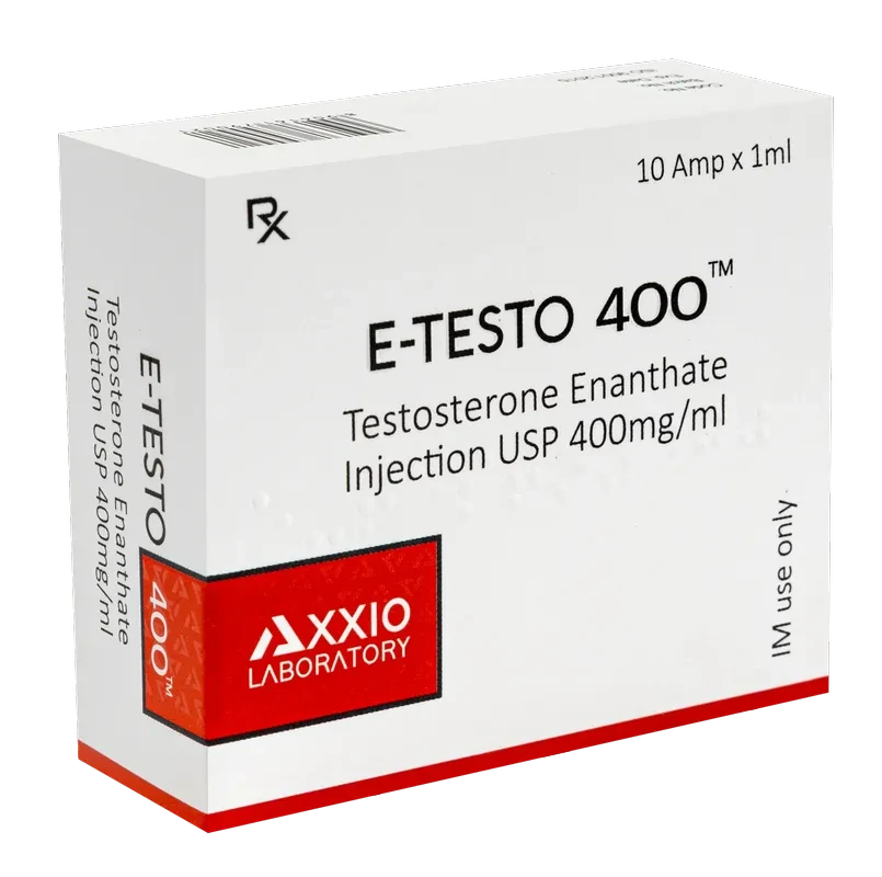 Axxio Laboratory - E-TESTO 400 (Testosterone Enanthate) - 400mg/ml - 10 Ampoules x 1ml