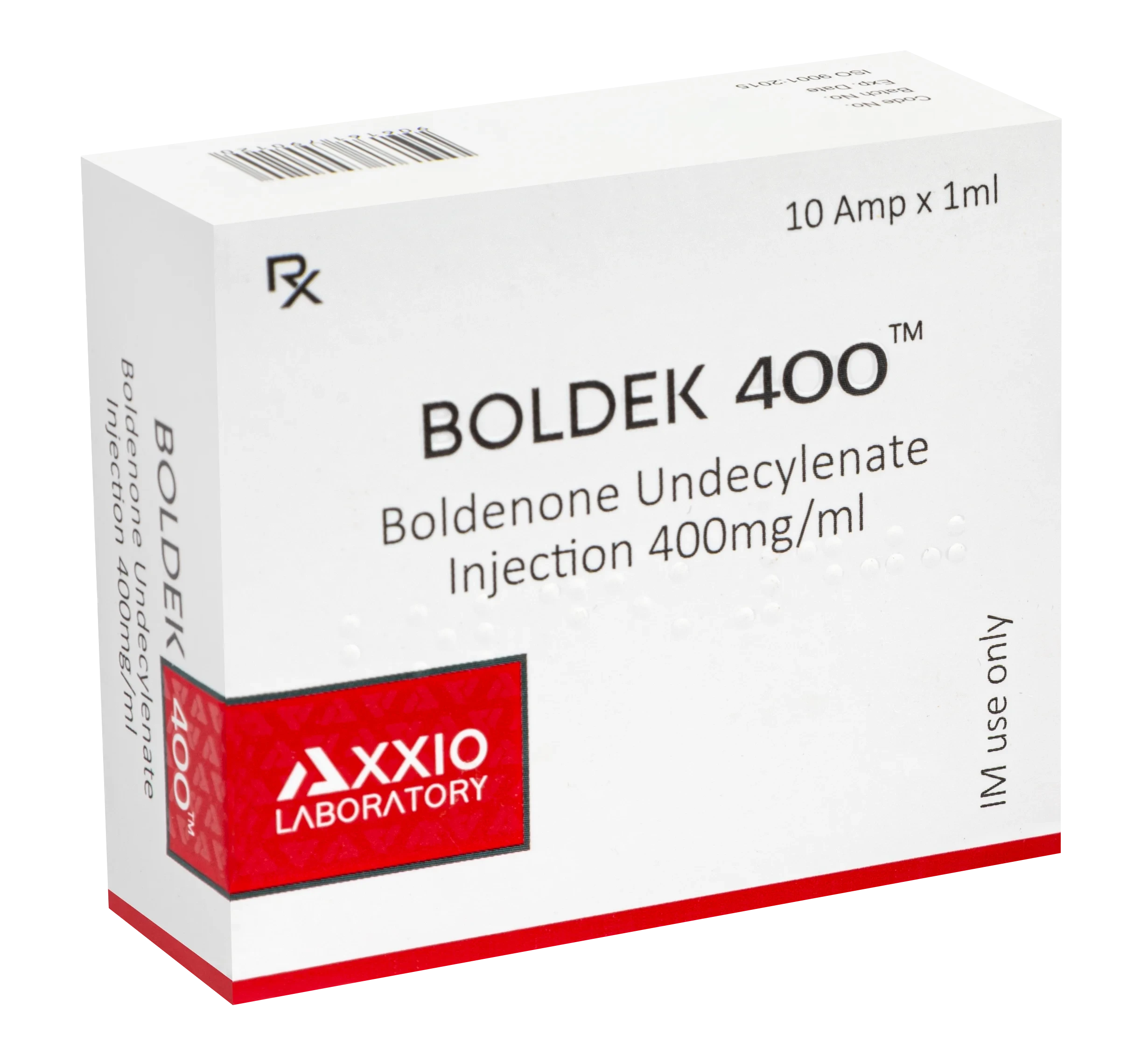 Axxio Laboratory - BOLDEK 400 (Boldenone Undecylenate) - 400mg/ml - 10 Ampoules x 1ml