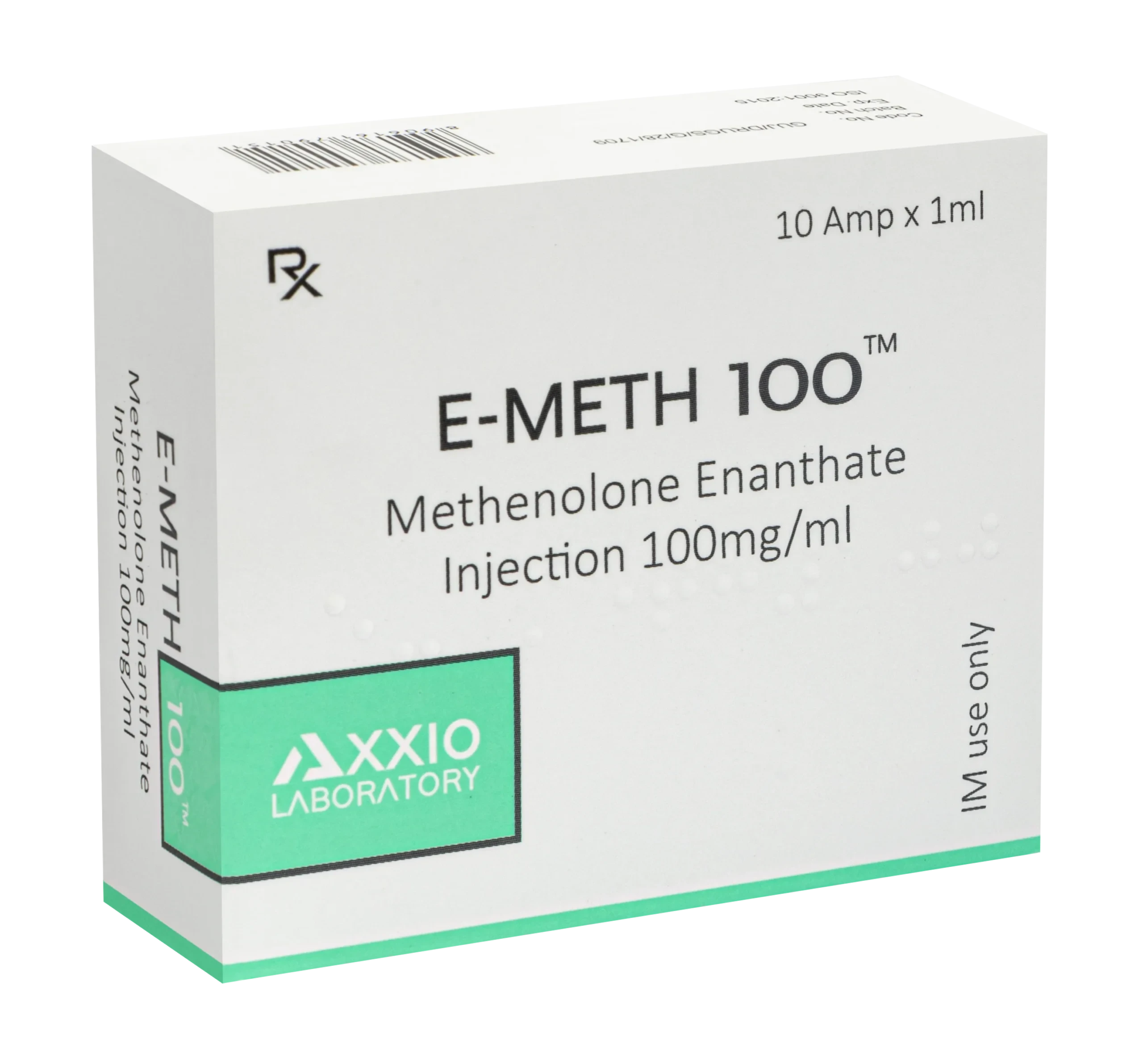 Axxio Laboratory - E-METH 100 (Methenolone Enanthate) - 100mg/ml - 10 Ampoules x 1ml
